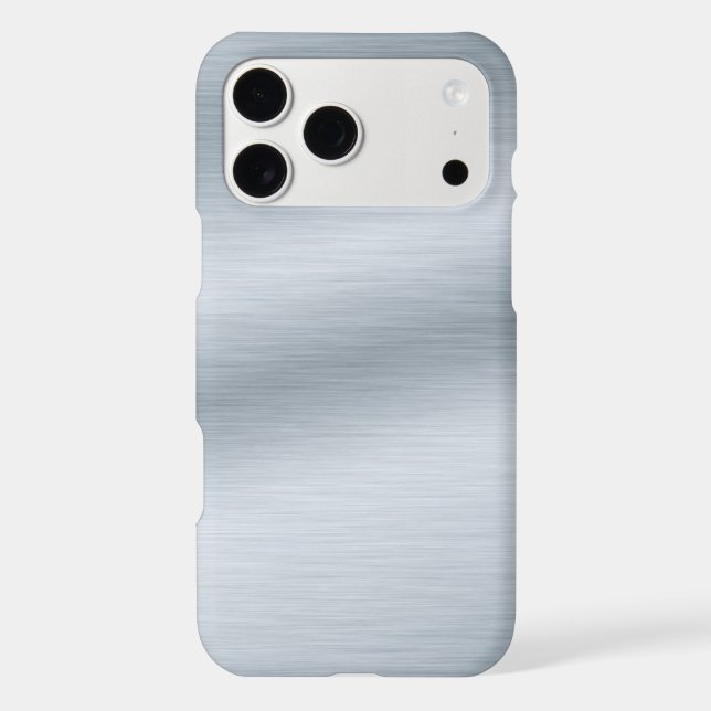 Brushed Silver Look Background Iphone Case (Back)
