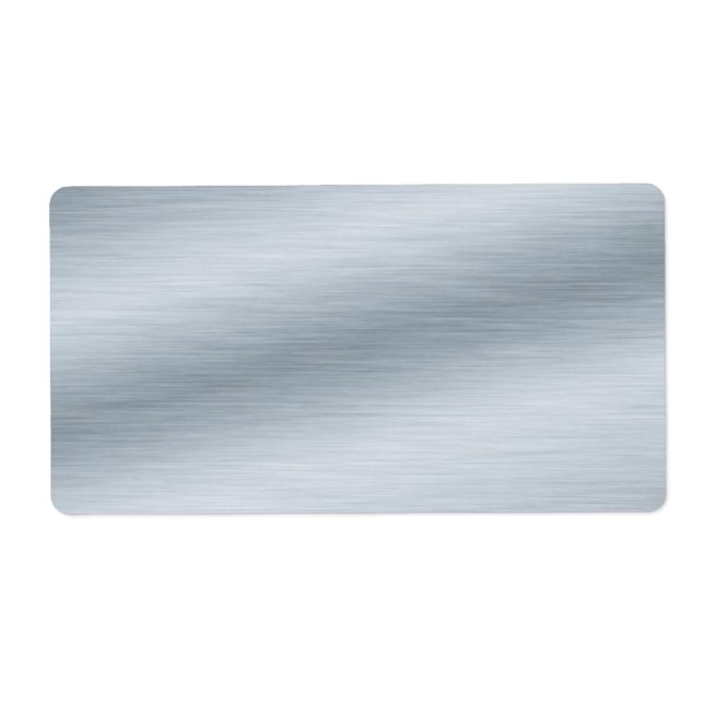 Brushed Silver Look Background Label (Front)