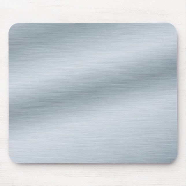 Brushed Silver Look Background Mouse Pad (Front)