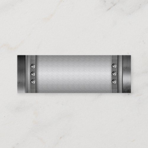Brushed Silver Metal Business Cards