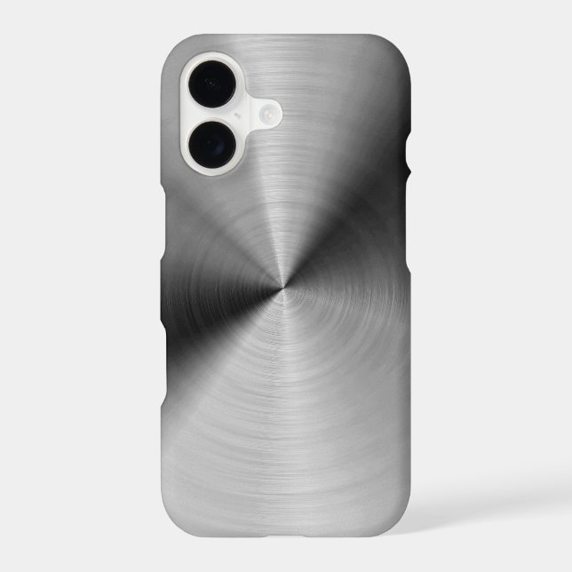 Brushed silver metal iphone case (Back)