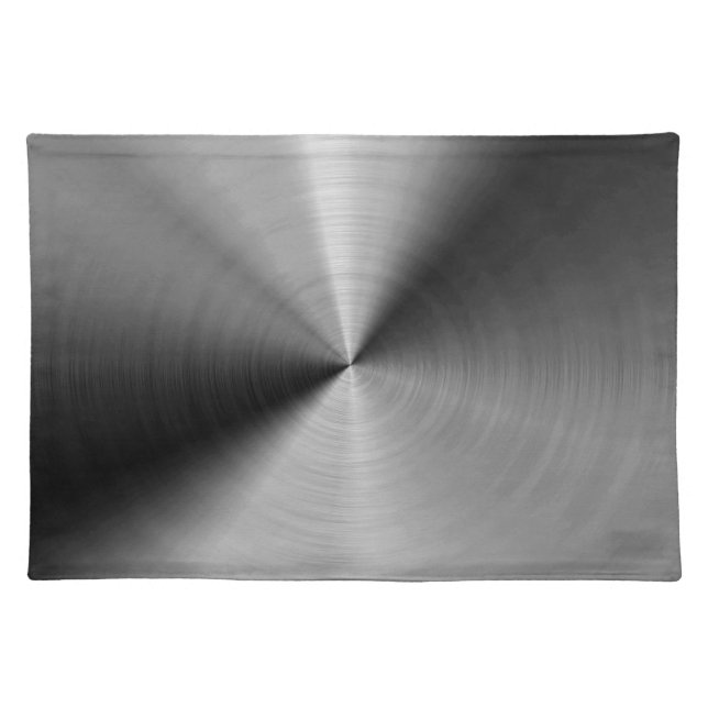 Brushed silver metal placemat (Front)