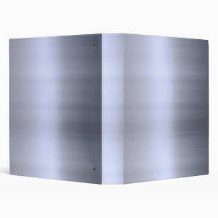 Brushed Silver Metal Textured Binder