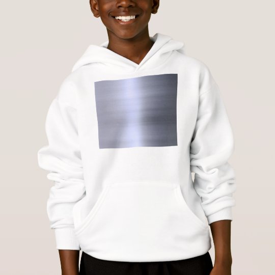 Brushed Silver Metal Textured Hoodie