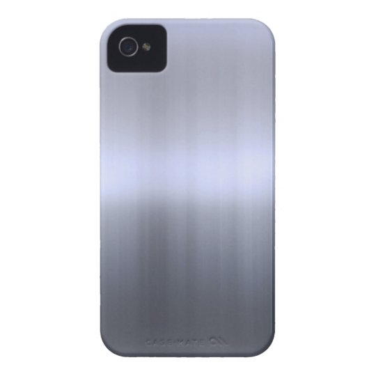 Brushed Silver Metal Textured iPhone 4 Cover