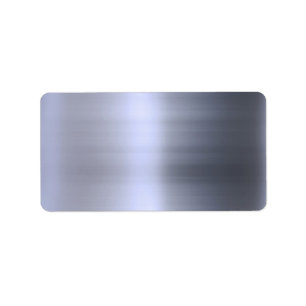 Brushed Silver Metal Textured Label