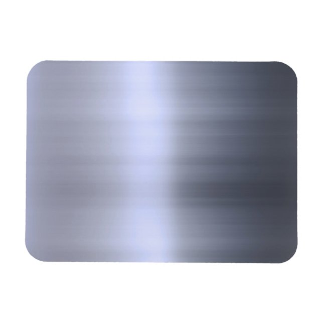 Brushed Silver Metal Textured Magnet (Horizontal)