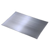 Brushed Silver Metal Textured Placemat (On Table)