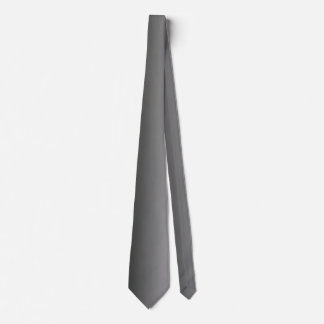 Brushed Silver Metallic Look Neck Tie