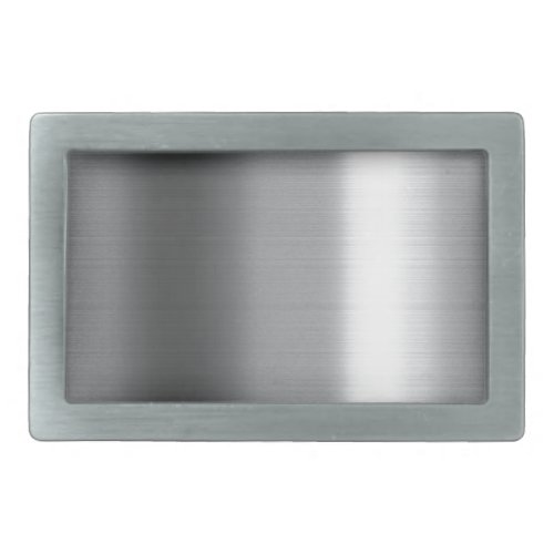 Brushed Stainless Rectangular Belt Buckle