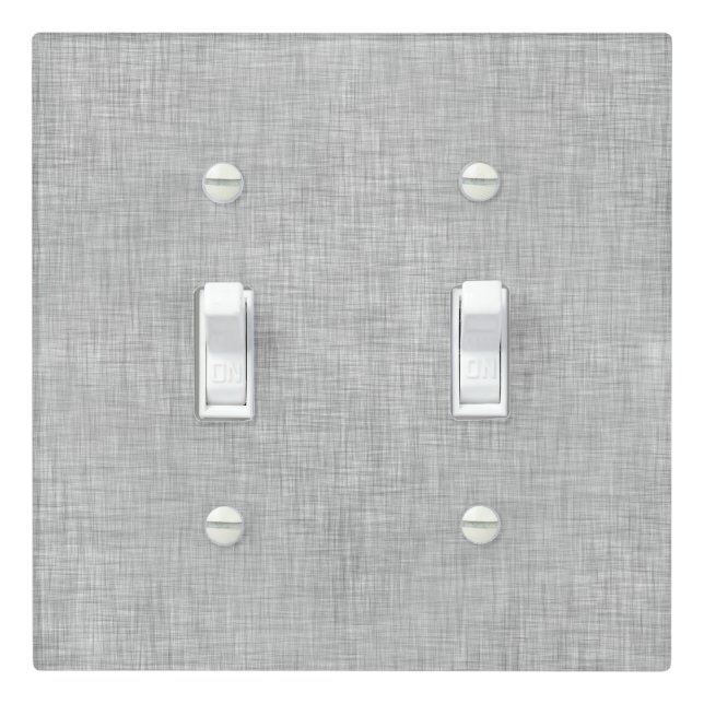Brushed Stainless Steel Look Light Switch Cover (In Situ)