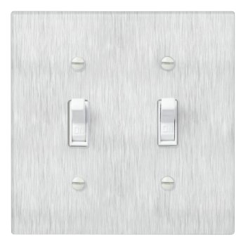 Brushed Stainless Steel Look Light Switch Cover by Libertymaniacs at Zazzle