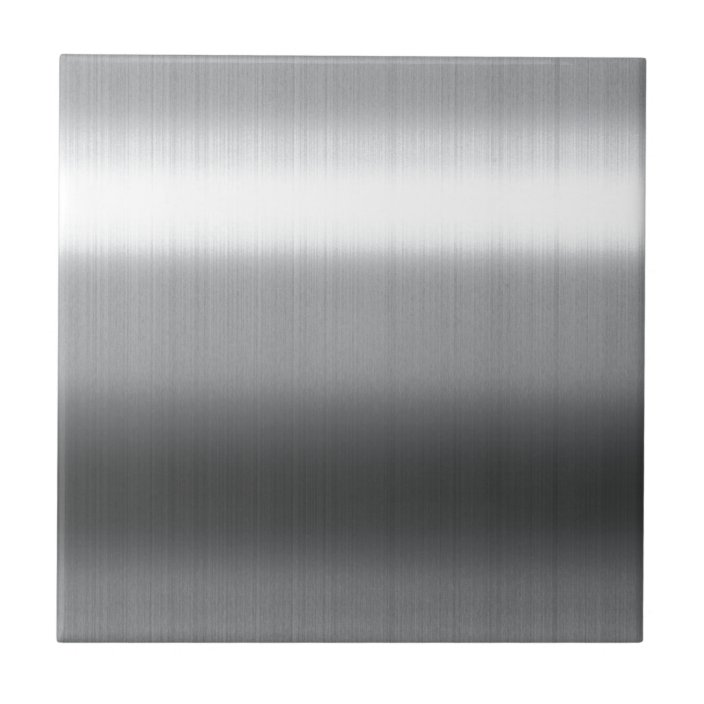 Brushed Stainless Tile | Zazzle.com