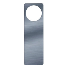 Brushed Steel Background Door Hanger