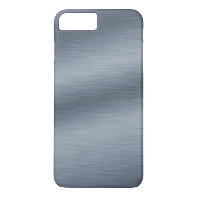 Brushed Steel Look Elegant iPhone 7 Plus Case (Back)