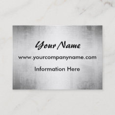Brushed Steel Metal Business Cards at Zazzle