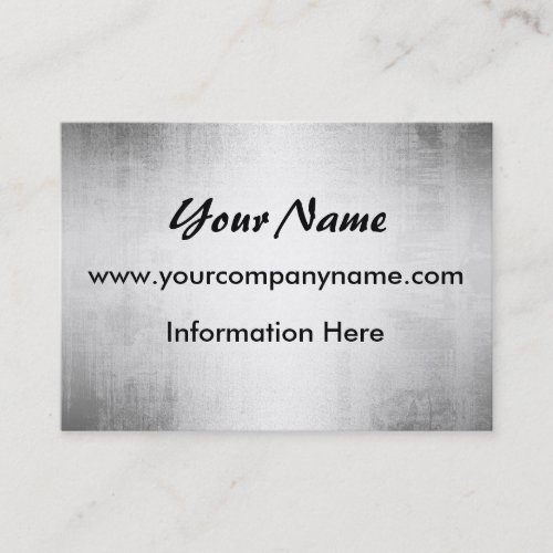 Brushed Steel Metal Business Cards
