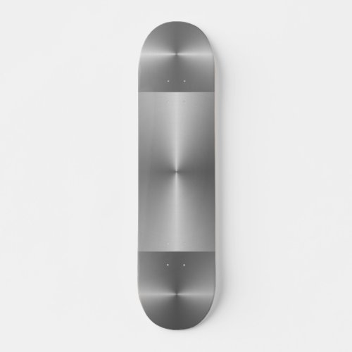 brushed steel skateboard