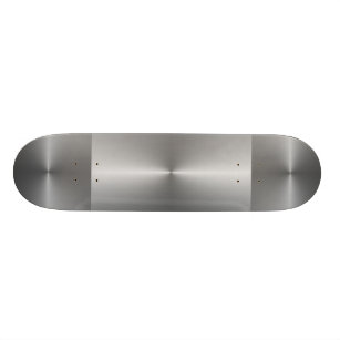 brushed steel skateboard