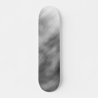 Brushed Steel Speed Look Customizable Gray White Skateboard
