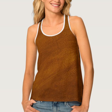 Brushed Suede Texture Tank Top