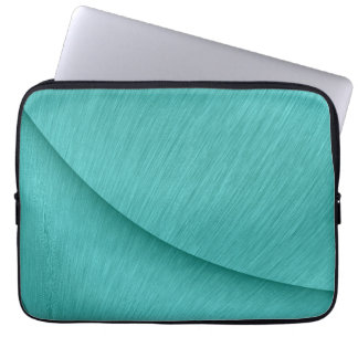 Brushed Turquoise Delight Laptop Sleeve