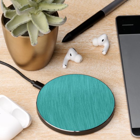 Brushed Turquoise Delight Wireless Charger (Desk 2)
