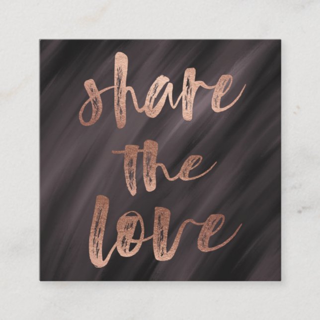 Brushed Typography | Loyalty Card (Front)