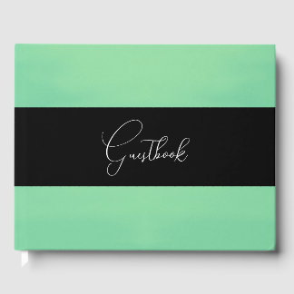 Brushed Watercolor Texture Wedding Guest Book