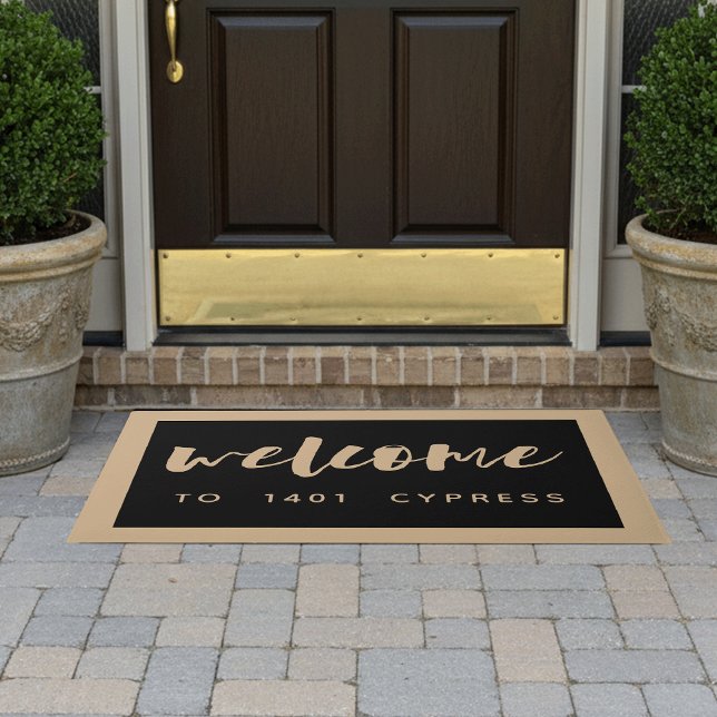 Brushed Welcome | Personalized Doormat (Creator Uploaded)