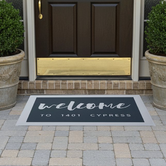Brushed Welcome | Personalized Doormat (Creator Uploaded)