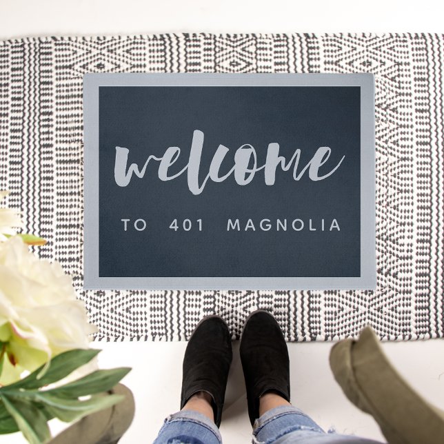 Brushed Welcome | Personalized Doormat (Creator Uploaded)