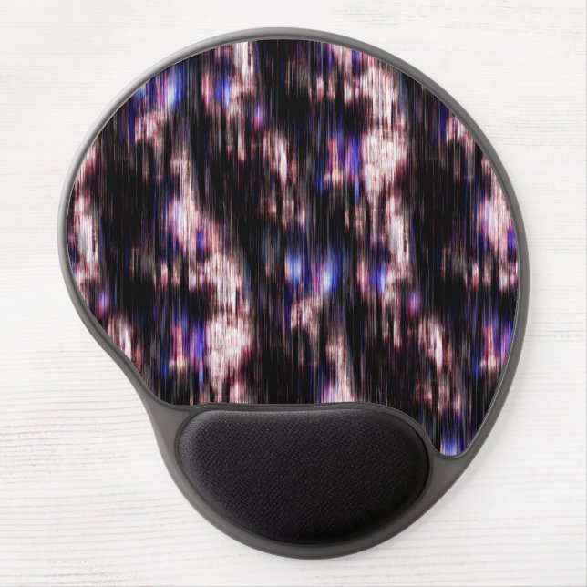 Brushed wood with neon stains? gel mouse pad (Front)