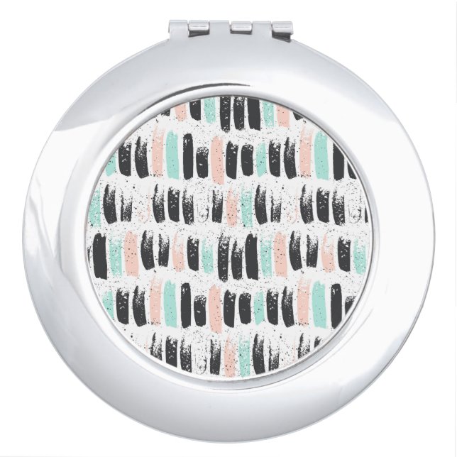 Brushes & Ink Strokes Pattern Compact Mirror (Front)