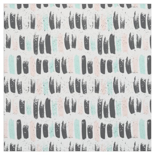 Brushes & Ink Strokes Pattern Fabric