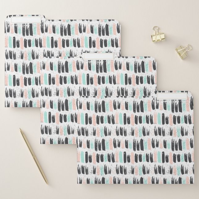 Brushes & Ink Strokes Pattern File Folder (Set)