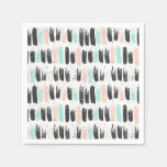 Brushes &amp; Ink Strokes Pattern Napkins