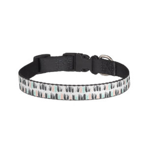 Brushes & Ink Strokes Pattern Pet Collar