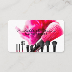 Brushes Make Up Tools Womens Beauty Business Card