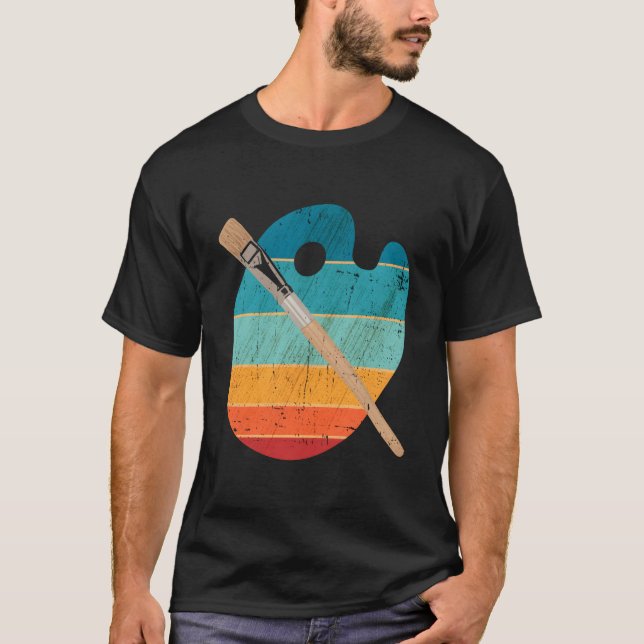 Brushes Paint Sketching Drawing Painting T-Shirt (Front)