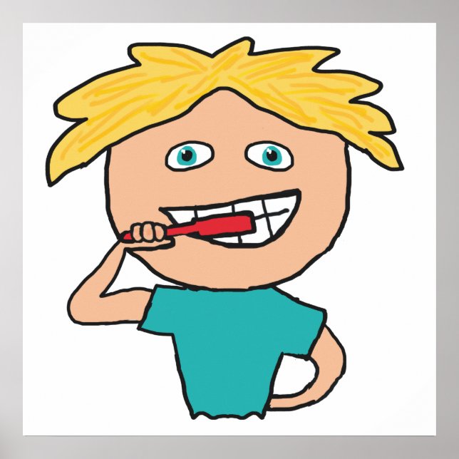 Brushing Teeth Poster (Front)