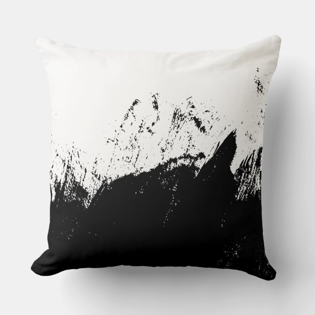 Brushstroke 10 throw pillow (Front)