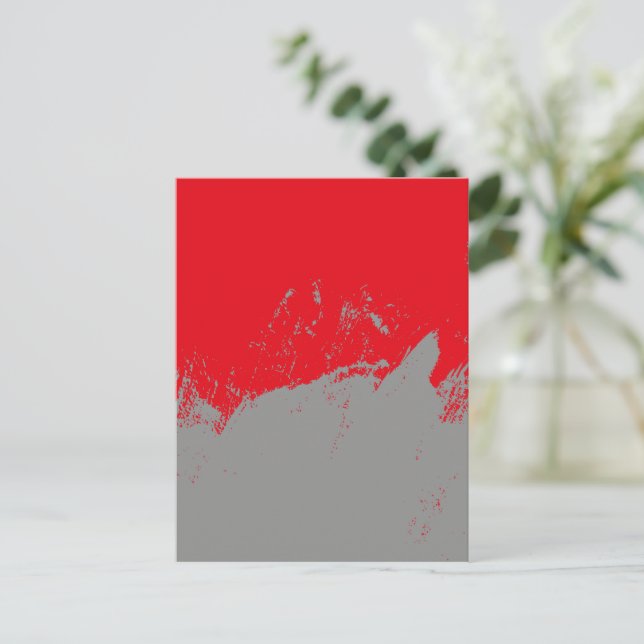 Brushstroke 12 postcard (Standing Front)