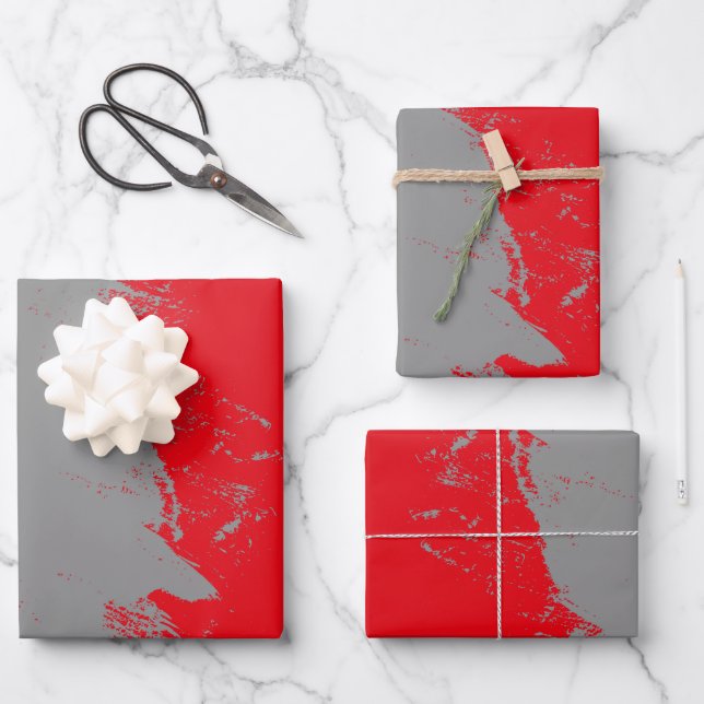 Brushstroke 12 wrapping paper sheets (Front)