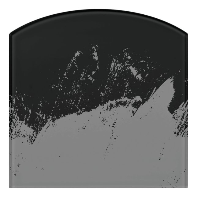 Brushstroke 2 door sign (Contour Front)