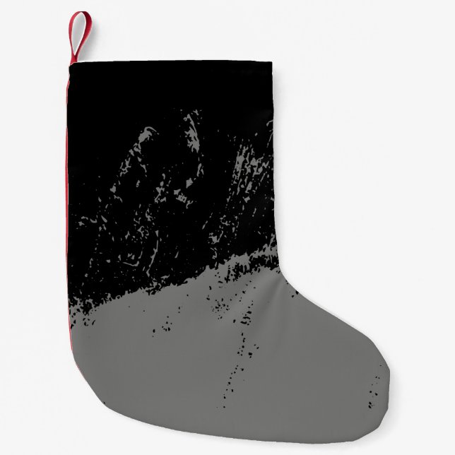 Brushstroke 2 small christmas stocking (Front)