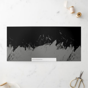 Brushstroke 2 Tri-Fold holiday card