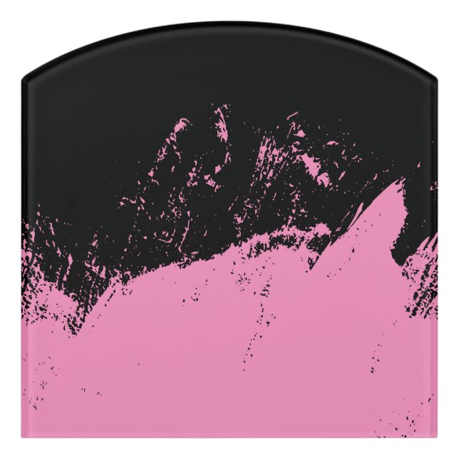 Brushstroke 4 door sign (Contour Front)