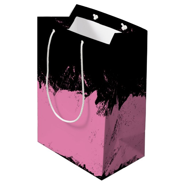 Brushstroke 4 medium gift bag (Back Angled)