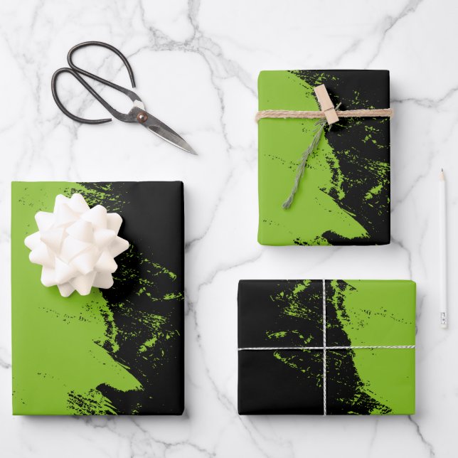 Brushstroke 5 wrapping paper sheets (Front)